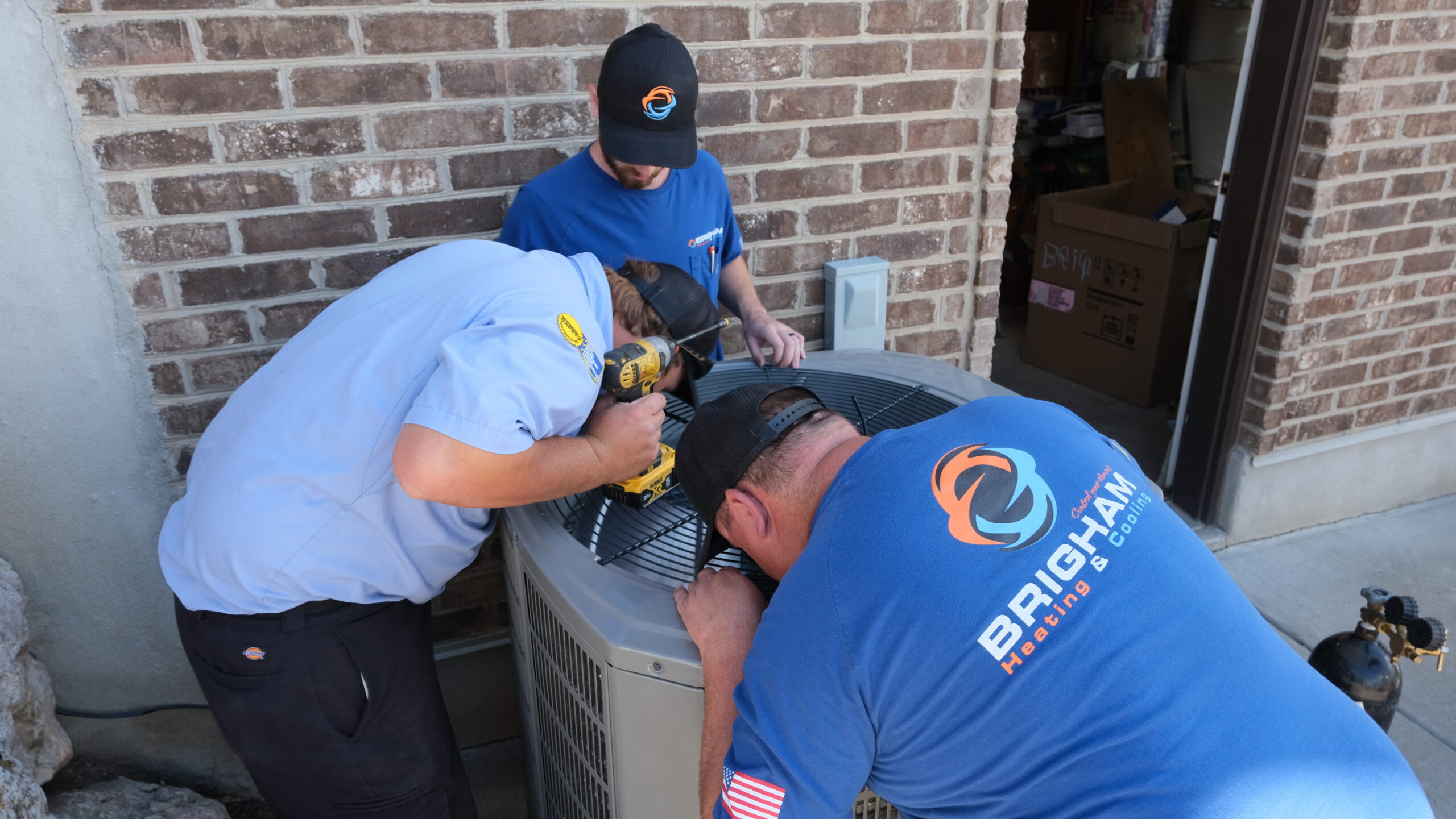 Air conditioner replacement by Brigham Heating and Cooling